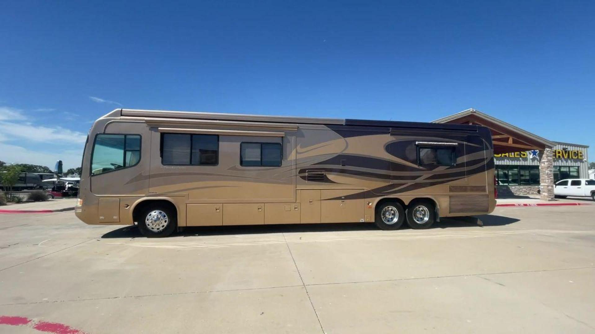 2006 TAN DES MONACO SIGNATURE COMMANDER (1RF17561561) , located at 4319 N Main Street, Cleburne, TX, 76033, (817) 221-0660, 32.435829, -97.384178 - The 2006 Monaco Signature 45 is the ultimate in luxury and speed. It is a diesel pusher motorhome that oozes class and precision engineering. This 45-foot wonder shows how dedicated Monaco is to quality work and new ideas. The Signature 45 has a strong diesel engine and is well-built, so it has a sm - Photo#6