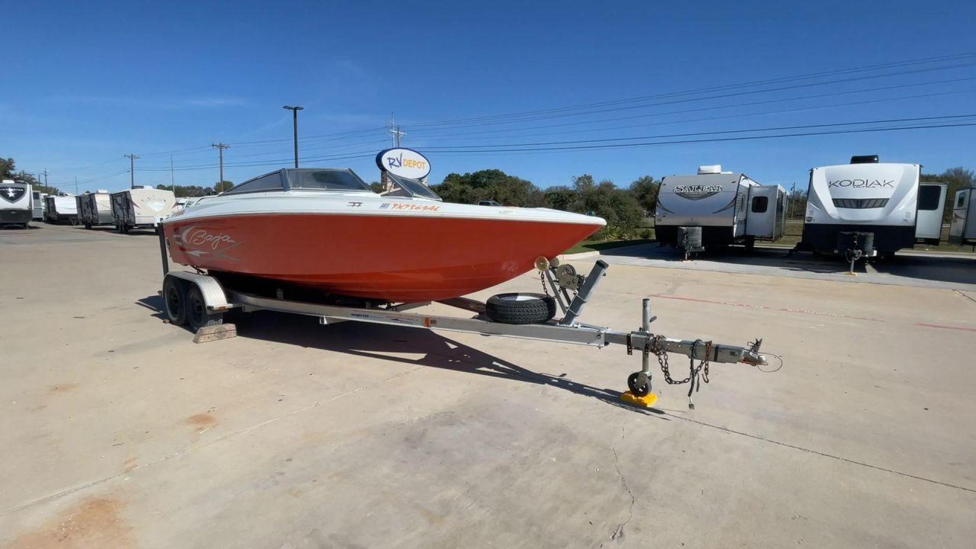 2007 ORANGE BAJA ISLANDER 202 (AGC47079A70) , Length: 21.92 ft. transmission, located at 4319 N Main Street, Cleburne, TX, 76033, (817) 221-0660, 32.435829, -97.384178 - The 2007 Baja Islander 202 is an exciting boat that's great for people who want to have fun on the water. It is great for traveling, water sports, and fishing because it looks good and moves quickly. The Islander 202 is a small but useful 20 feet boat that is easy to move and tow, which makes it a g - Photo#3