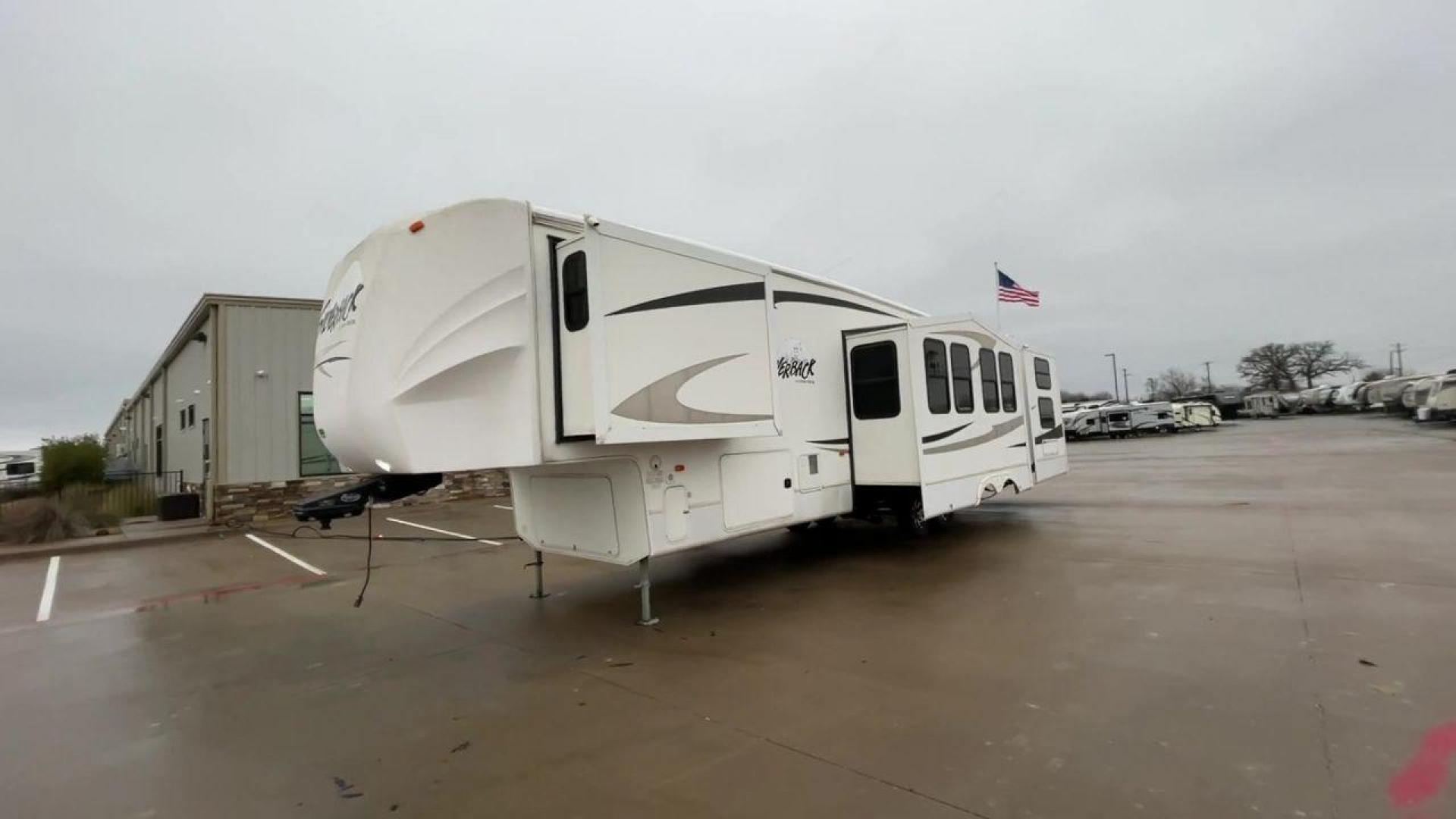 2010 WHITE CEDAR CREEK SILVERBA 35QB (4X4FCRL22AS) , Length: 41 ft.| Dry Weight: 12,184 lbs | Gross Weight: 15,500 lbs | Slides: 4 transmission, located at 4319 N Main Street, Cleburne, TX, 76033, (817) 221-0660, 32.435829, -97.384178 - With a length of 39 feet, the 35QB floor plan offers a private bunkhouse at the rear, ensuring a cozy retreat for the little ones or a group of friends. Its spacious living area with slide-outs expands the interior space for comfortable dining and entertainment. The kitchen is equipped with resident - Photo#5