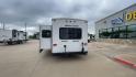 2011 KZ SPREE 323 RL (4EZTP3225B8) , located at 4319 N Main Street, Cleburne, TX, 76033, (817) 221-0660, 32.435829, -97.384178 - The 2011 KZSP CT features a clean and functional exterior design with practicality at its core. The white exterior is complemented by simple black graphic accents that stretch along the sides, providing a subtle yet stylish contrast. At the rear, the trailer includes a window for added natural light - Photo#8