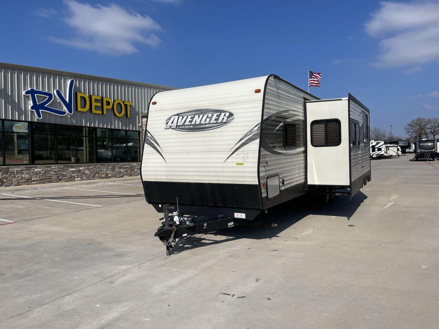 2016 FOREST RIVER AVENGER 28DBS (5ZT2AVTB9GB) , Length: 33.83 ft. | Dry Weight: 6,731 lbs. | Gross Weight: 9,699 lbs. | Slides: 1 transmission, located at 4319 N Main Street, Cleburne, TX, 76033, (817) 221-0660, 32.435829, -97.384178 - Take the family on an exciting and enjoyable journey with the 2016 Prime Time Avenger 28DBS travel trailer. This expertly built RV is the best option for anyone looking for exceptional outdoor experiences since it provides the optimal balance of comfort, utility, and family-friendly features. The - Photo#0