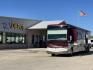 2017 TIFFIN ALLEGRO BUS 45OPP (5VBBAK7A6HA) , Length: 45 ft | Gross Weight: 51,000 lbs | Slides: 4 transmission, located at 4319 N Main Street, Cleburne, TX, 76033, (817) 221-0660, 32.435829, -97.384178 - The 2017 TIFFIN ALLEGRO BUS 45OPP features a luxurious exterior with a striking maroon, white, and beige paint scheme. The large, sleek side panels are accentuated by elegant, sweeping graphics, giving it an upscale, eye-catching look. The motorhome is built on a spacious chassis, with a prominent f - Photo#0