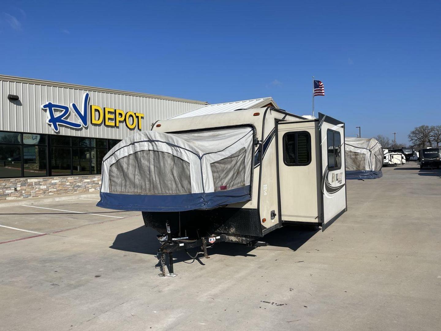 2018 BULLET CROSSFIRE 2190EX (4YDT21923JT) , Length: 25.08 ft. | Dry Weight: 4,410 lbs. | Gross Weight: 6,300 lbs. | Slides: 1 transmission, located at 4319 N Main Street, Cleburne, TX, 76033, (817) 221-0660, 32.435829, -97.384178 - The 2018 Bullet Crossfire 2190EX is a lightweight vacation trailer that can be used for a variety of activities. This trailer is 25.08 feet long and weighs 4,410 pounds dry. It is easy to pull and move, which makes it great for both short trips and longer vacations. Even though it's small, the Cross - Photo#0