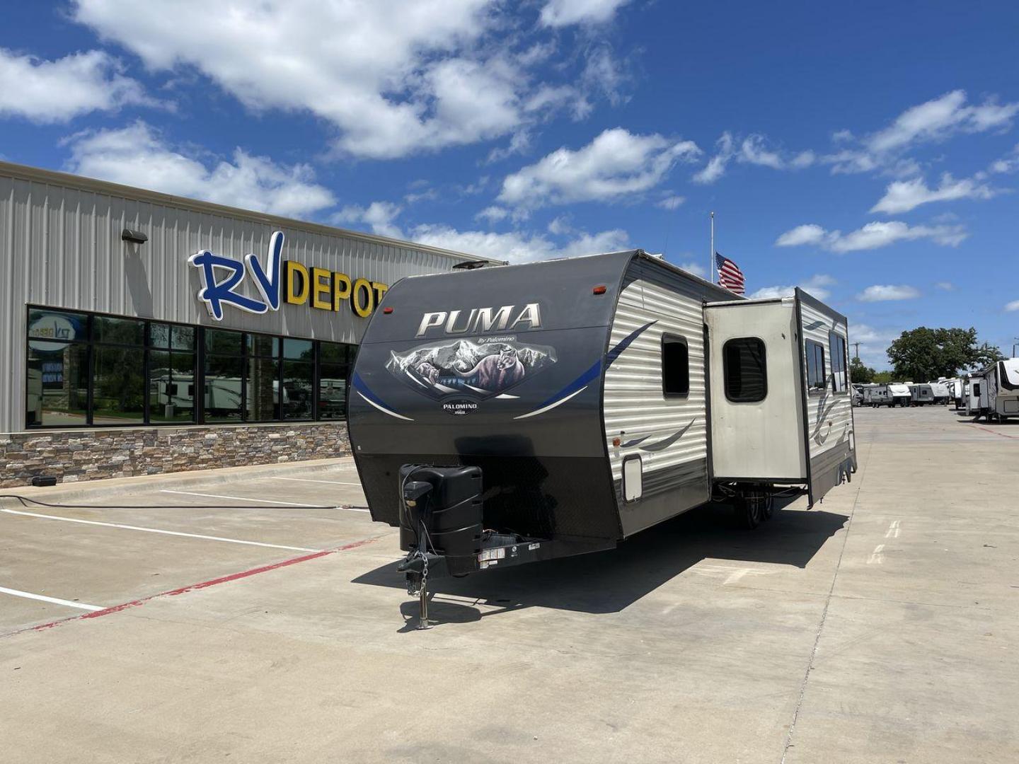 2018 FOREST RIVER PUMA 29QBSS (4X4TPUE27JP) , located at 4319 N Main Street, Cleburne, TX, 76033, (817) 221-0660, 32.435829, -97.384178 - Photo#0