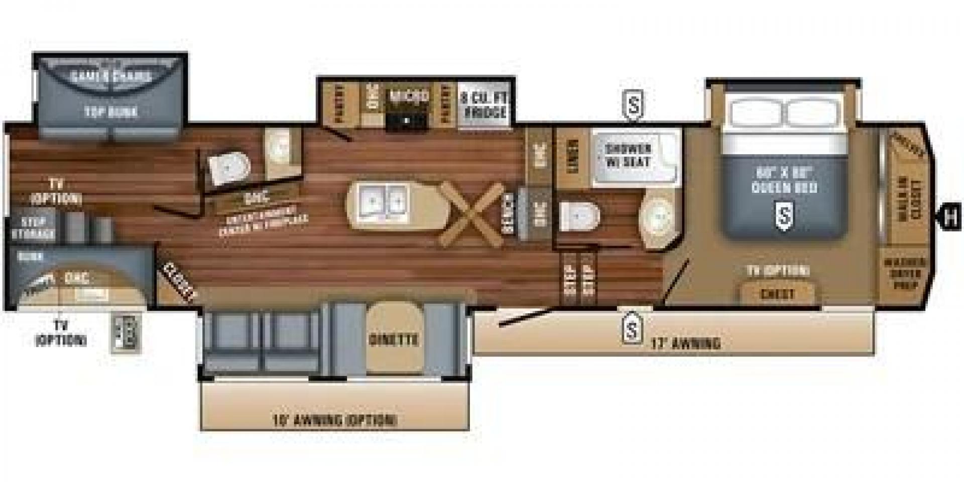 2018 JAYCO EAGLE 347BHOK (1UJCJ0BV9J1) , located at 4319 N Main Street, Cleburne, TX, 76033, (817) 221-0660, 32.435829, -97.384178 - Photo#9