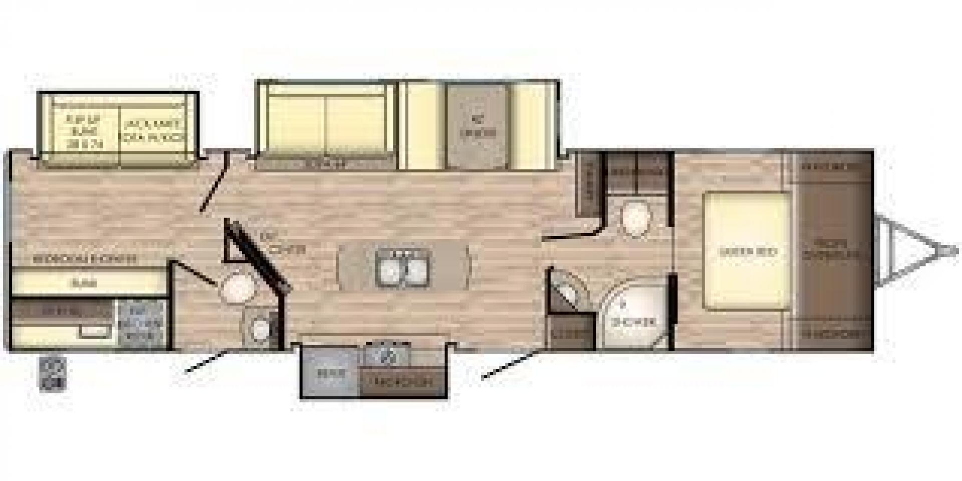 2018 KEYSTONE RV SUNSET TRAIL 331BH (4YDT3312XJ5) , Length: 37.5 ft. | Dry Weight: 7,186 lbs. | Gross Weight: 9,735 lbs. | Slides: 3 transmission, located at 4319 N Main Street, Cleburne, TX, 76033, (817) 221-0660, 32.435829, -97.384178 - Board this 2018 Keystone Sunset Trail 331BH to your family's dream destination and enjoy all the fantastic amenities it has to offer! It measures 37.5 ft. in length and 11.17 ft. in height. It has a dry weight of 7,186 lbs. with a hitch weight of 936 lbs. Its exterior is white with black graphics. I - Photo#9