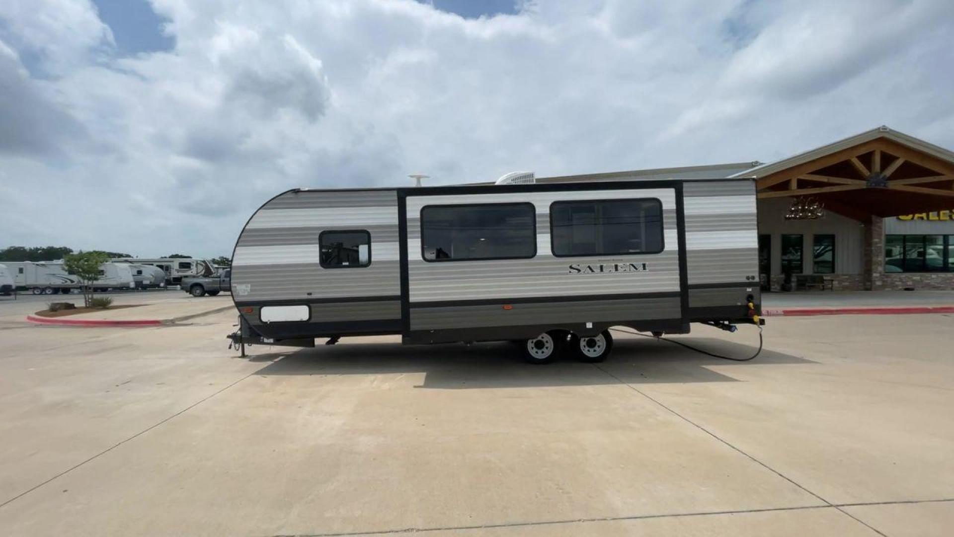 2019 FOREST RIVER SALEM 26DBLE (4X4TSMB23KA) , Slides: 1 transmission, located at 4319 N Main Street, Cleburne, TX, 76033, (817) 221-0660, 32.435829, -97.384178 - This 2019 Forest River Salem 26DBLE is a single-slide travel trailer that offers sleeping space for up to 10 people! This Salem is designed with a straightforward and convenient floorplan featuring a front bedroom, central living and kitchen, and rear bunk and bath. The front bedroom can accommod - Photo#6