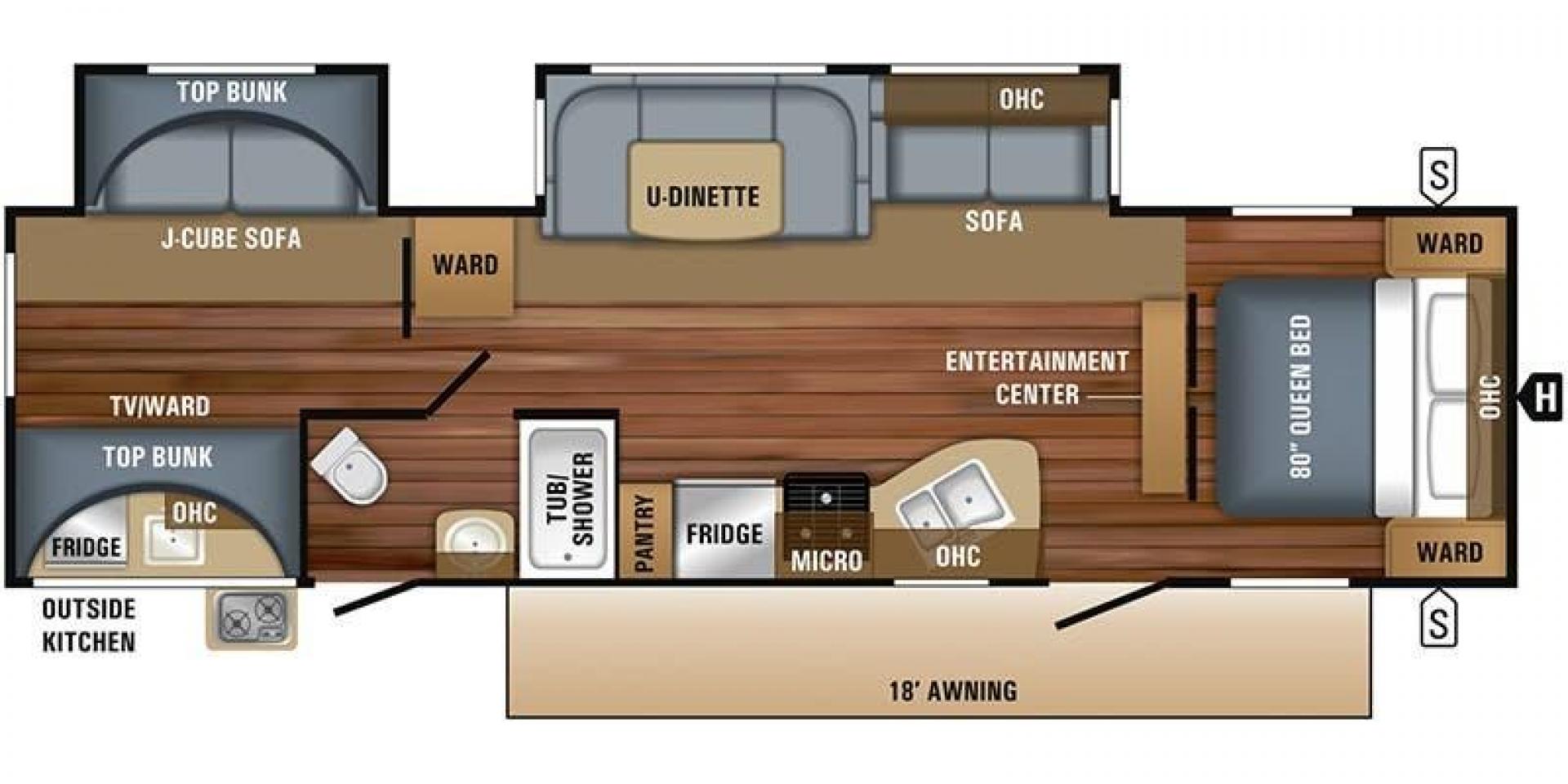 2019 JAYCO JAYFLIGHT 32RSBH (1UJBJ0BT0K1) , located at 4319 N Main Street, Cleburne, TX, 76033, (817) 221-0660, 32.435829, -97.384178 - Photo#9