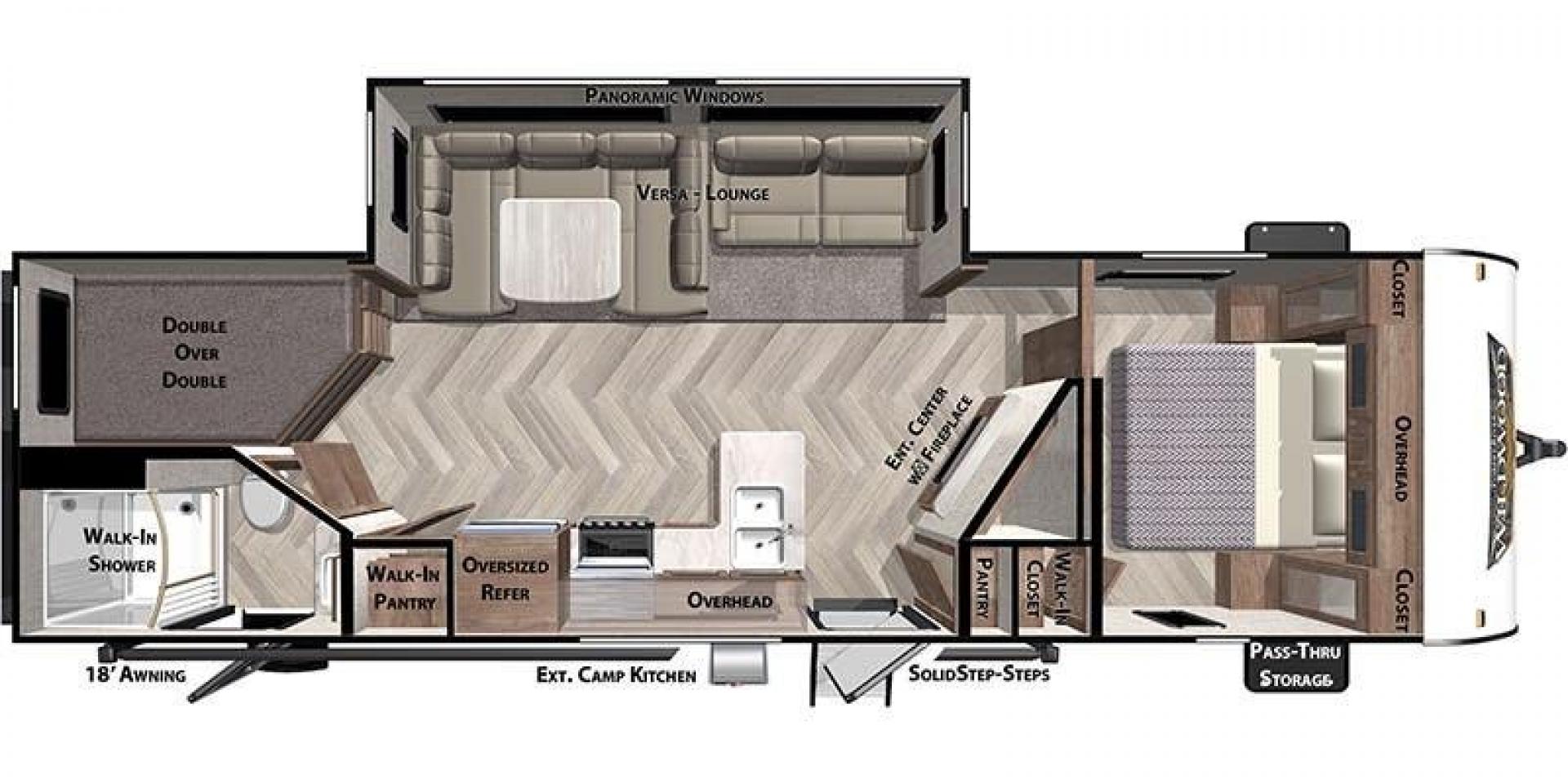 2020 WHITE FOREST RIVER WILDWOOD 26DBLE (4X4TWDB28LA) , Length: 30.4 ft. | Dry Weight: 5,868 lbs. | Gross Weight: 7775 lbs. | Slides: 1 transmission, located at 4319 N Main Street, Cleburne, TX, 76033, (817) 221-0660, 32.435829, -97.384178 - With the 2020 Forest River Wildwood 26DBLE, you can go on the best camping trip ever. This camping trailer is very flexible and has a lot of room to make your time outside more enjoyable. With a length of 30.4 feet and a weight of 5,868 pounds when empty, this RV is the perfect size for getting arou - Photo#9