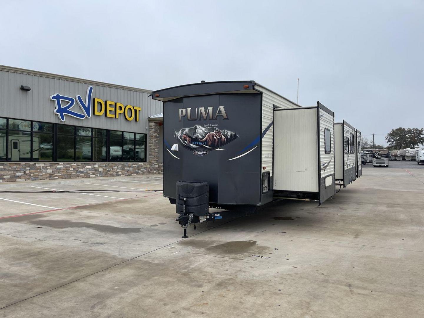 2020 NV DIGIL PUMA 38DBS - (4X4TPUP27LP) , Length: 41.92 ft | Dry Weight: 9,748 lbs. | Gross Weight: 11,522 lbs. | Slides: 3. transmission, located at 4319 N Main Street, Cleburne, TX, 76033, (817) 221-0660, 32.435829, -97.384178 - If you're in the market for a spacious and luxurious travel trailer bunk house, look no further than this 2020 PUMA 38DBS available at RV Depot in Cleburne, TX. With its impressive features and unbeatable price of $38,995, this RV is sure to make your road trip dreams come true. Located in the be - Photo#0