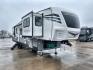 2021 FOREST RIVER IMPRESSION 320FL (5ZT3MPXB1MD) , Length: 40.17 ft | Dry Weight: 10,303 lbs | Gross Weight: 14,535 lbs | Slides: 4 transmission, located at 4319 N Main Street, Cleburne, TX, 76033, (817) 221-0660, 32.435829, -97.384178 - The 2021 Forest River Impression 320FL fifth wheel RV is built for durability and style. Its sleek white fiberglass body is accented with bold black and blue graphics, giving it a modern and aerodynamic look. The front cap features a distinctive aerodynamic profile with the Impression logo prominent - Photo#23