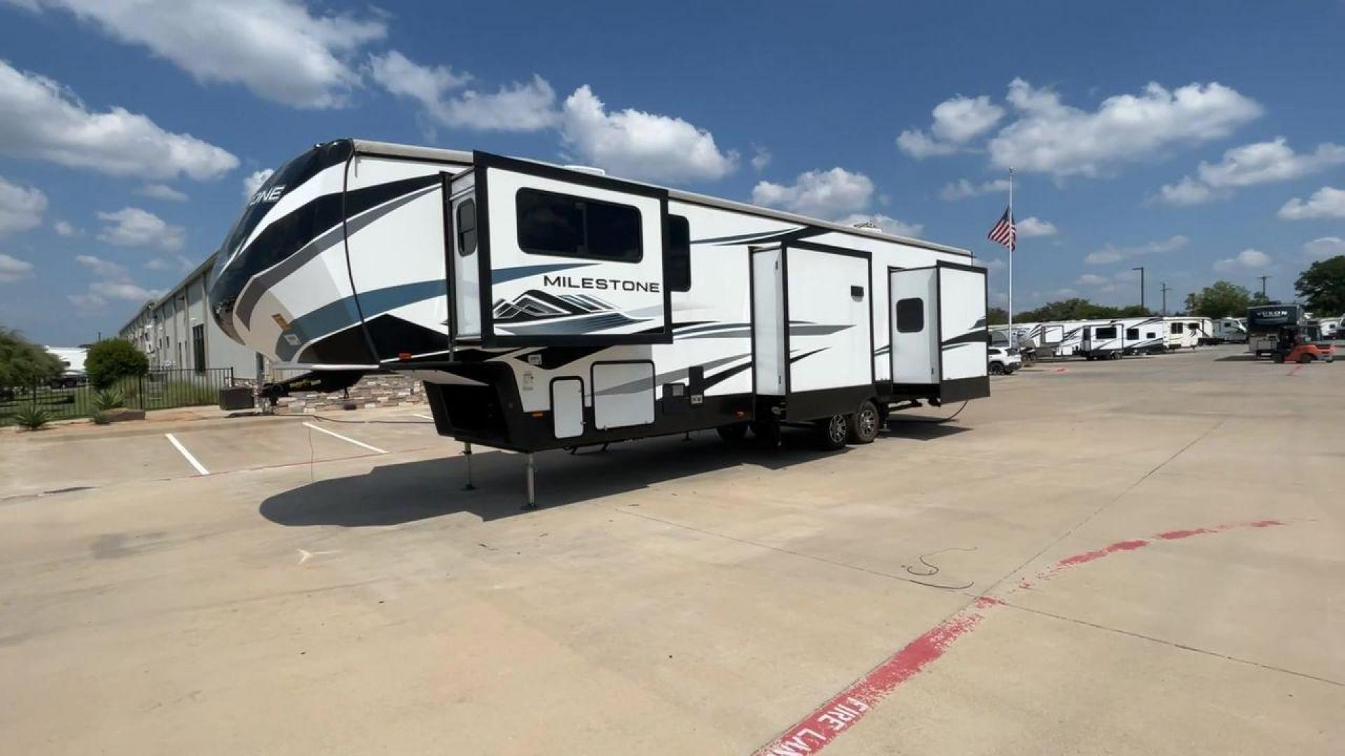 2021 HEARTLAND MILESTONE 379FLML (5SFMG4426ME) , Length: 44.17 ft. | Dry Weight: 12,600 lbs. | Gross Weight: 15,000 lbs. | Slides: 5 transmission, located at 4319 N Main Street, Cleburne, TX, 76033, (817) 221-0660, 32.435829, -97.384178 - The 2021 Heartland Milestone 379FLML is 44.17 feet in length and has a dry weight of 12,600 pounds, with a gross weight capability of 15,000 pounds. This type of RV is intended for extended living and luxurious travel. It comes with five slide-outs that dramatically increase interior space, creating - Photo#5