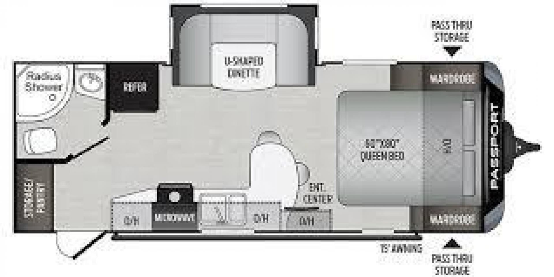 2021 KEYSTONE PASSPORT 2210RB (4YDT22126MD) , Length: 26.25 ft. | Dry Weight: 4,854 lbs. | Gross Weight: 7,000 lbs. | Slides: 1 transmission, located at 4319 N Main Street, Cleburne, TX, 76033, (817) 221-0660, 32.435829, -97.384178 - The 2021 Keystone Passport 2210RB is an ideal lightweight travel trailer. It is specially made for those seeking comfort and convenience on the road. At 26.25 feet long, it offers a compact yet spacious interior. Its dry weight is 4,854 lbs, and its gross weight is 7,000 lbs. The single slide-out en - Photo#9