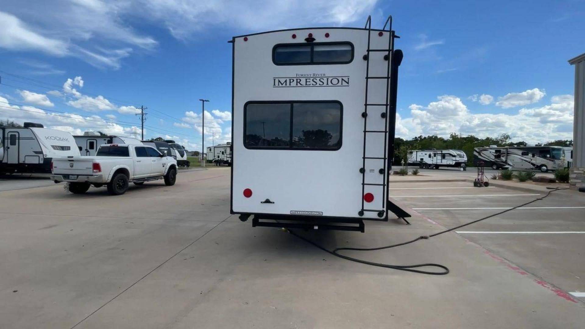 2022 FOREST RIVER IMPRESSION 330BH (5ZT3MPYB4ND) , Length: 41 ft. | Dry Weight: 10,433 lbs. | Gross Weight: 14,165 lbs. | Slides: 3 transmission, located at 4319 N Main Street, Cleburne, TX, 76033, (817) 221-0660, 32.435829, -97.384178 - Photo#8