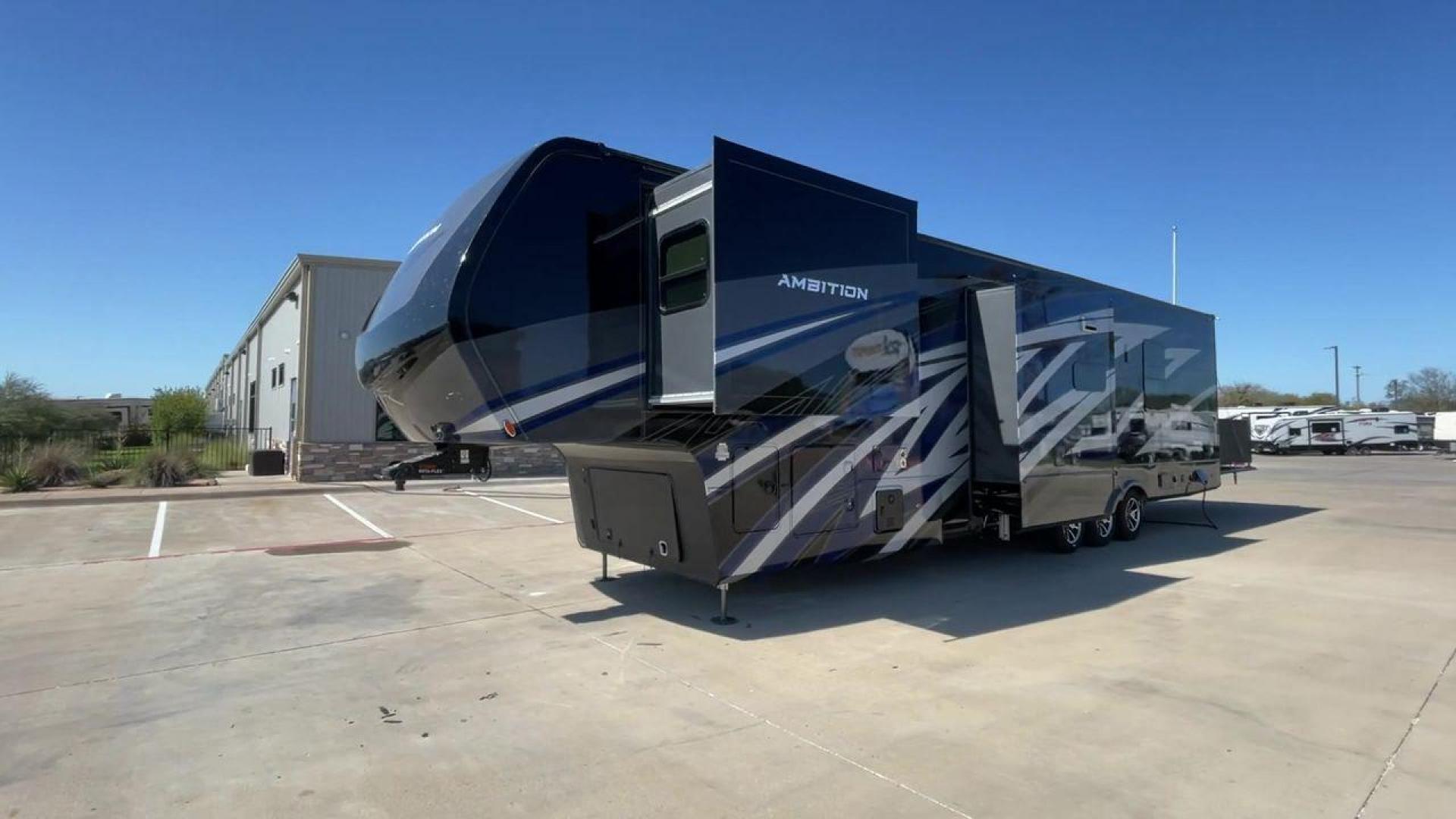 2022 VANLEIGH AMBITION 399TH (7HHAC4333NV) , Length: 43.58 ft. | Dry Weight: 16,900 lbs. | Gross Weight: 21,000 lbs. | Slides: 2 transmission, located at 4319 N Main Street, Cleburne, TX, 76033, (817) 221-0660, 32.435829, -97.384178 - Brace yourself for some wild and thrilling adventures in this 2022 Vanleigh Ambition 399TH! This big and spacious toy hauler measures 43.58 ft. in length and 13.08 ft. in height. It has a dry weight of 16,900 lbs. and a GVWR of 21,000 lbs. It also has a hitch weight of 3,500 lbs. which makes it t - Photo#5