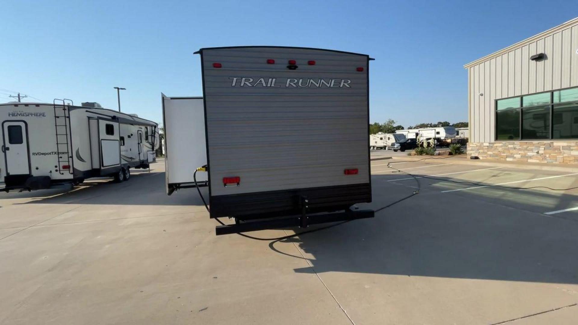 2023 HEARTLAND TRAIL RUNNER 31DB (5SFEB3722PE) , Length: 36.92 ft | Dry Weight: 7,040 lbs | GVWR: 9,642 lbs | Slides: 1 transmission, located at 4319 N Main Street, Cleburne, TX, 76033, (817) 221-0660, 32.435829, -97.384178 - The 2023 Heartland Trail Runner 31DB is a versatile and spacious travel trailer designed for families and adventure enthusiasts. This vehicle is the perfect option for families or groups looking to embark on memorable road trips. The travel trailer is a bunkhouse, and features a family-centric layou - Photo#8