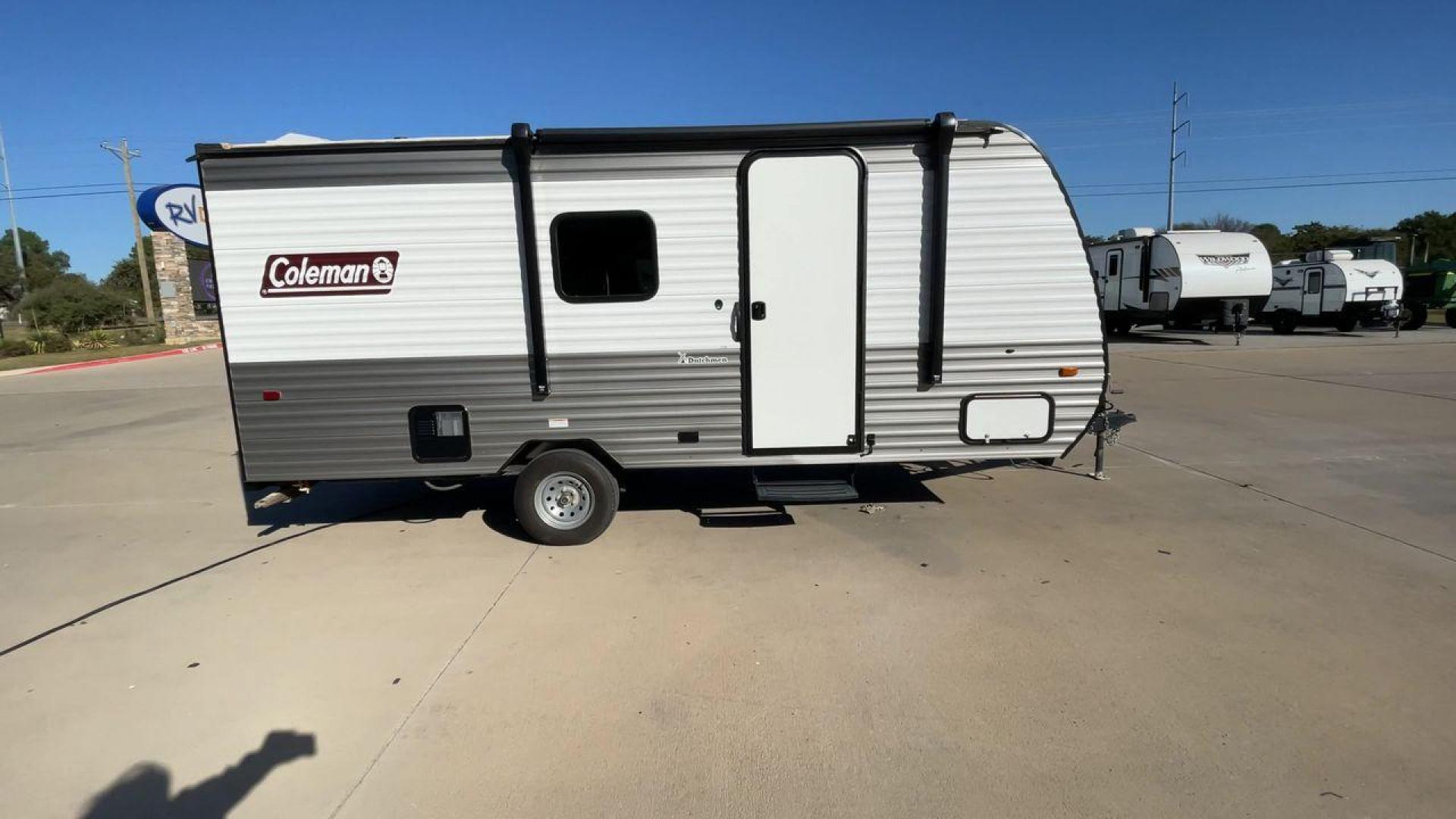 2024 DUTCHMEN COLEMAN 17B (4YDTCMG10RH) , Length: 21.42 ft. | Dry Weight: 2,985 lbs. transmission, located at 4319 N Main Street, Cleburne, TX, 76033, (817) 221-0660, 32.435829, -97.384178 - The 2024 Dutchmen Coleman 17B is a compact and lightweight travel trailer, designed to provide a comfortable yet portable camping experience. Measuring 21.42 feet in length and weighing 2,985 pounds, this RV is perfect for travelers seeking convenience and ease of towing. The exterior features a sle - Photo#2