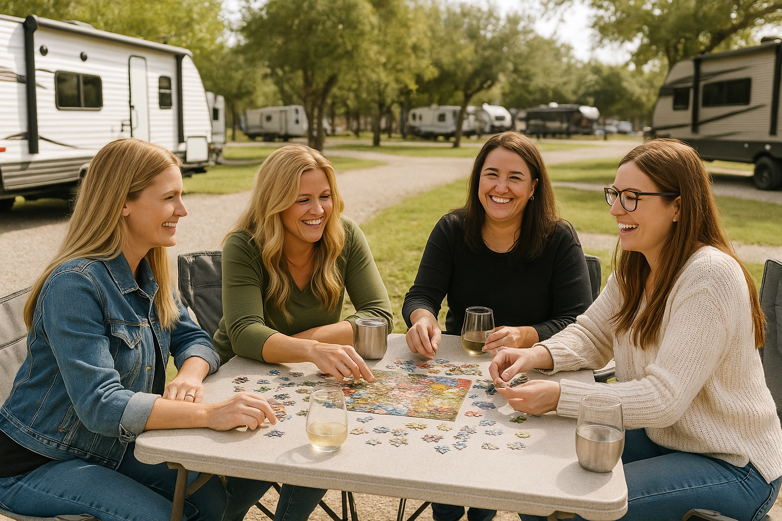 BOARDGAMES - group of women playing