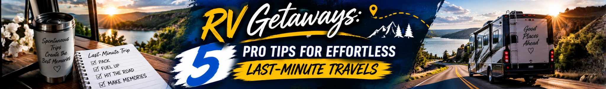 RV Getaways: 5 Pro Tips for Effortless Last-Minute Travels