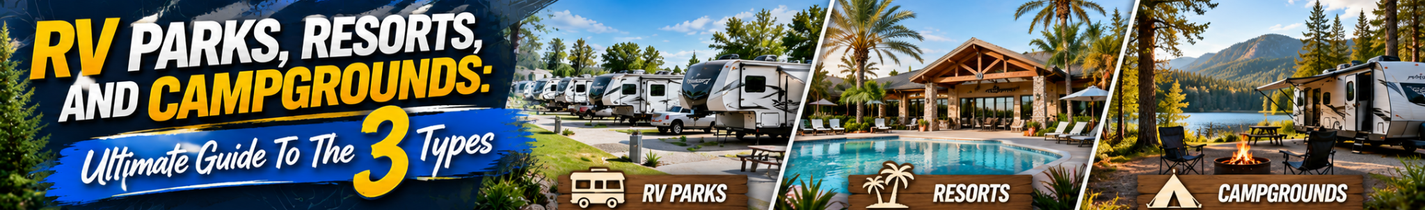 RV Parks, Resorts and Campgrounds: The Ultimate Guide to the 3 Types