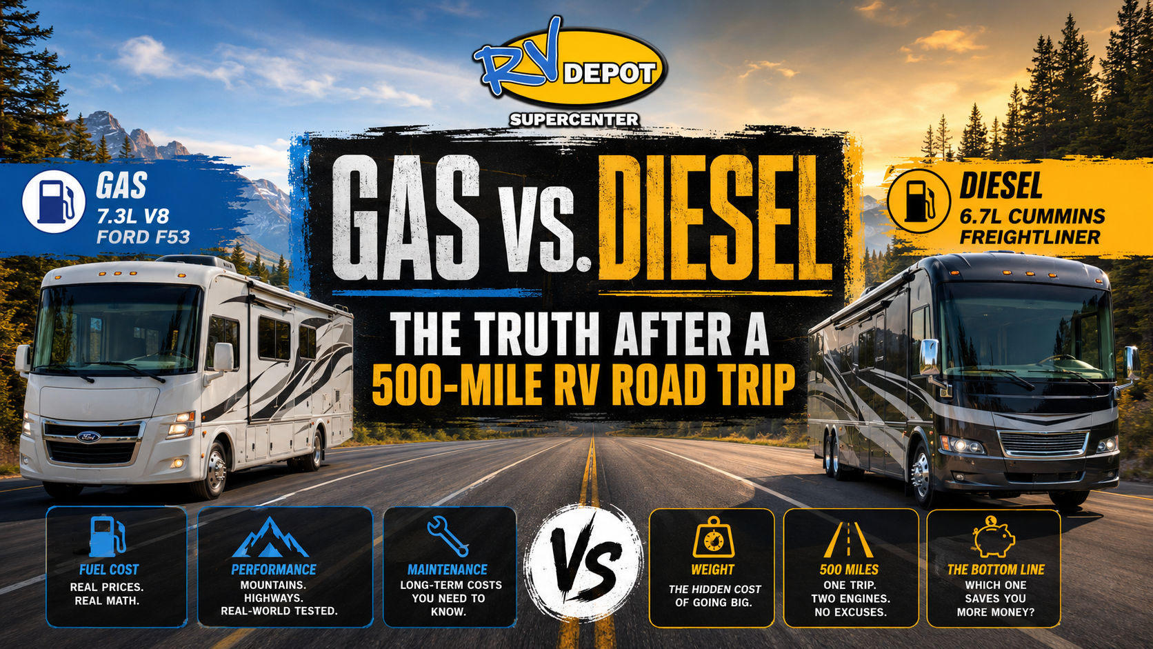 Gas vs. Diesel The Truth After a 500-Mile RV Road Trip