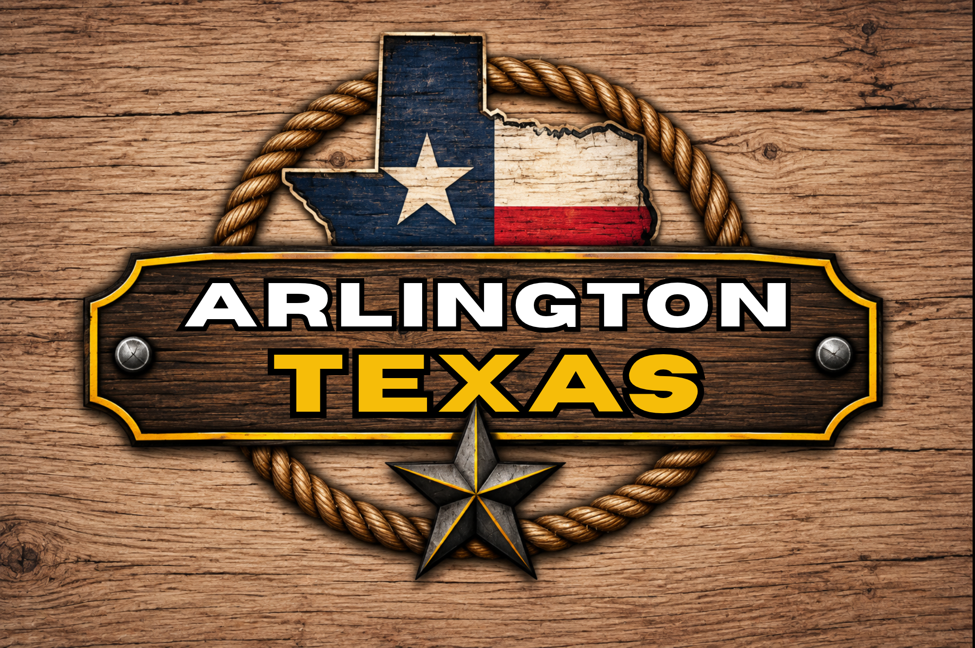 Arlington, Texas sign at RV Depot Supercenter