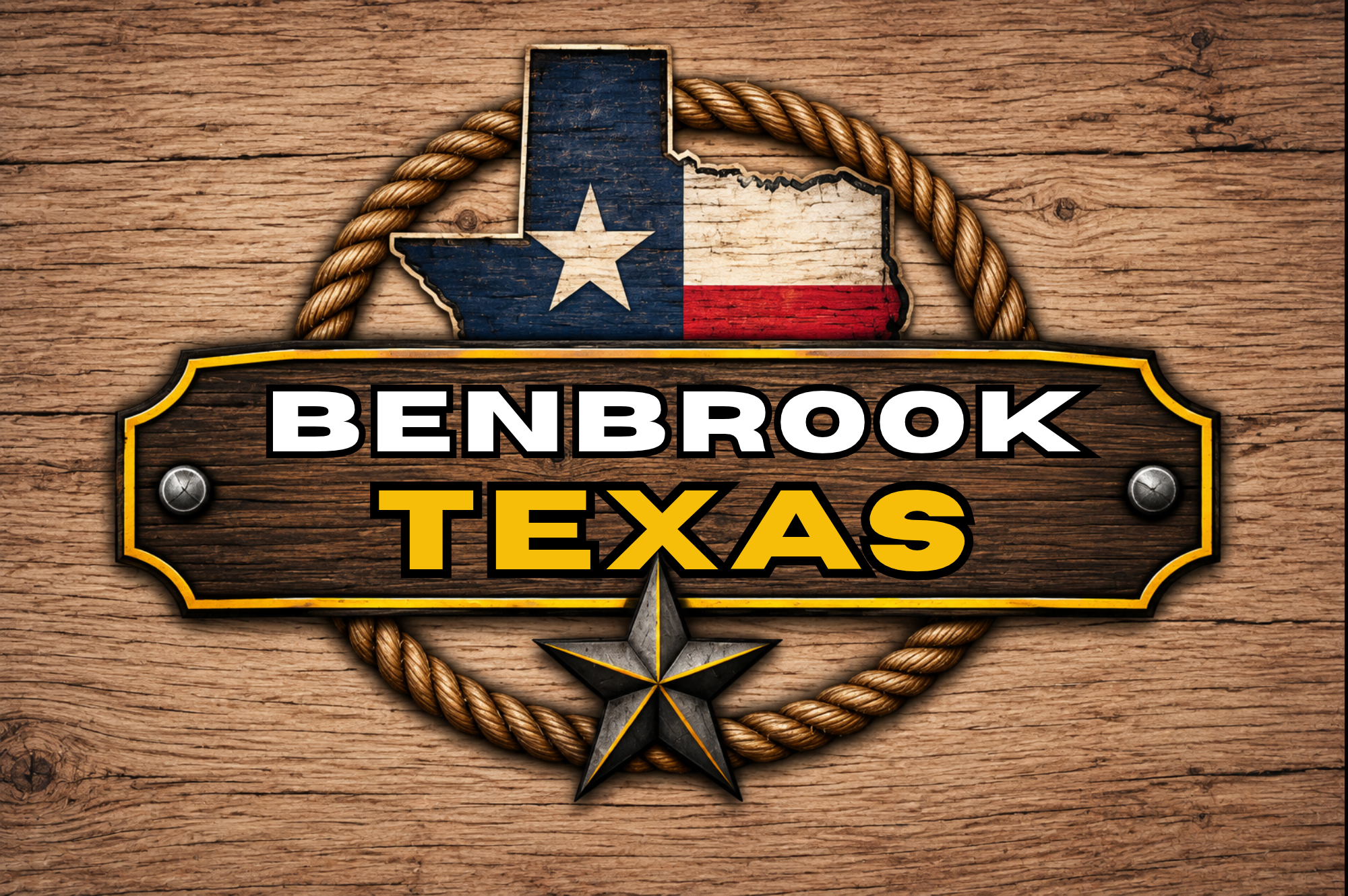 Benbrook, Texas sign at RV Depot Supercenter