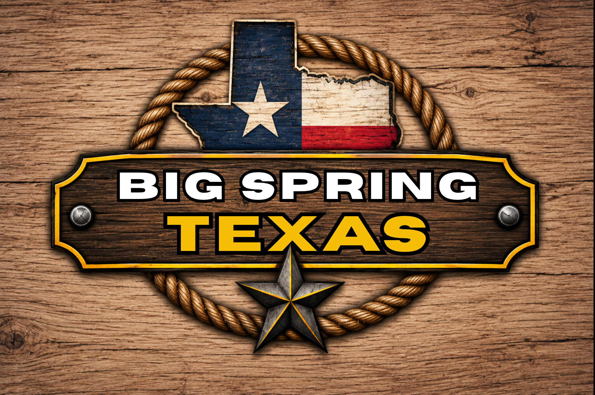Big Spring, Texas sign at RV Depot Supercenter