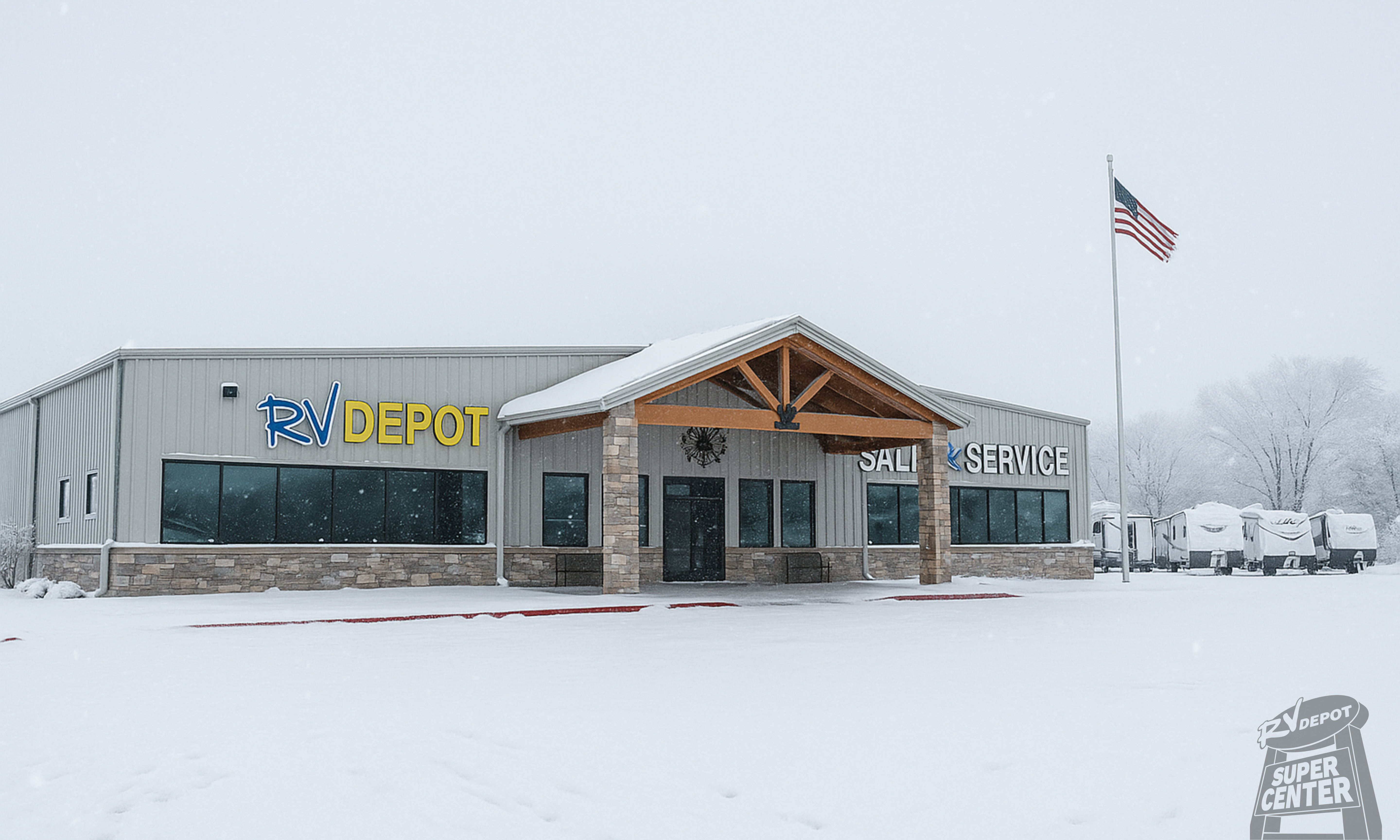 Winter at RV Depot Supercenter